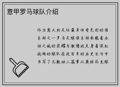 意甲罗马球队介绍